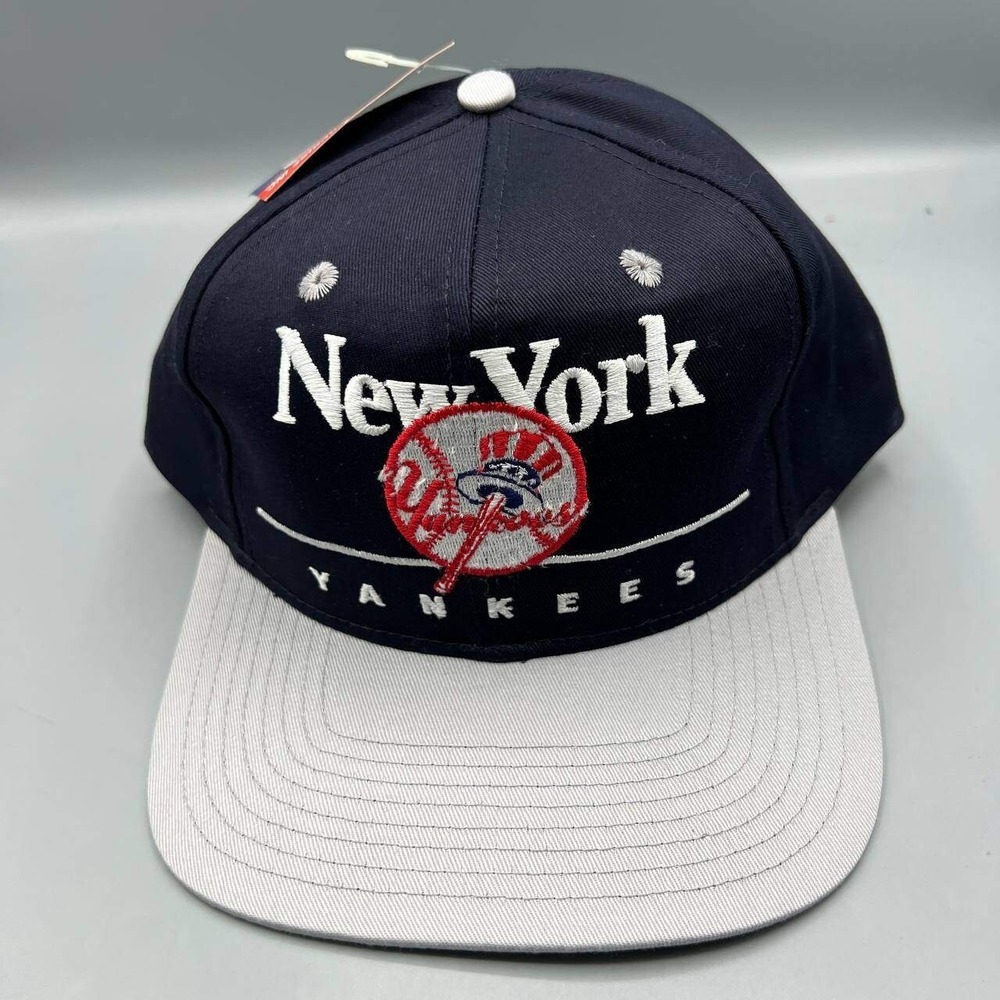 Vintage New York Yankees Hat‎ Men Black Twins Enterprise MLB Snap Back Cap New